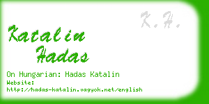 katalin hadas business card